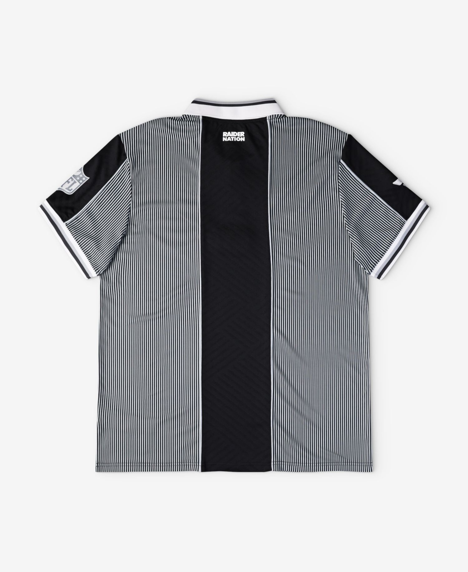 Big Boys and Girls Silver/Black Las Vegas Raiders Football x Football Collared Fan Jersey