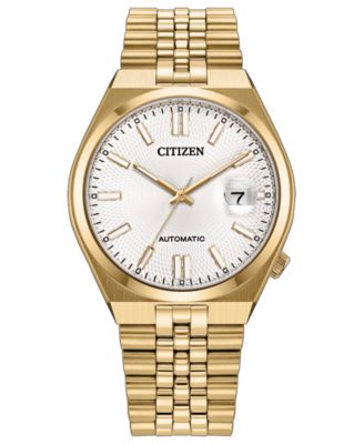 Unisex Automatic Tsuyosa Gold-Tone Stainless Steel Bracelet Watch 37mm