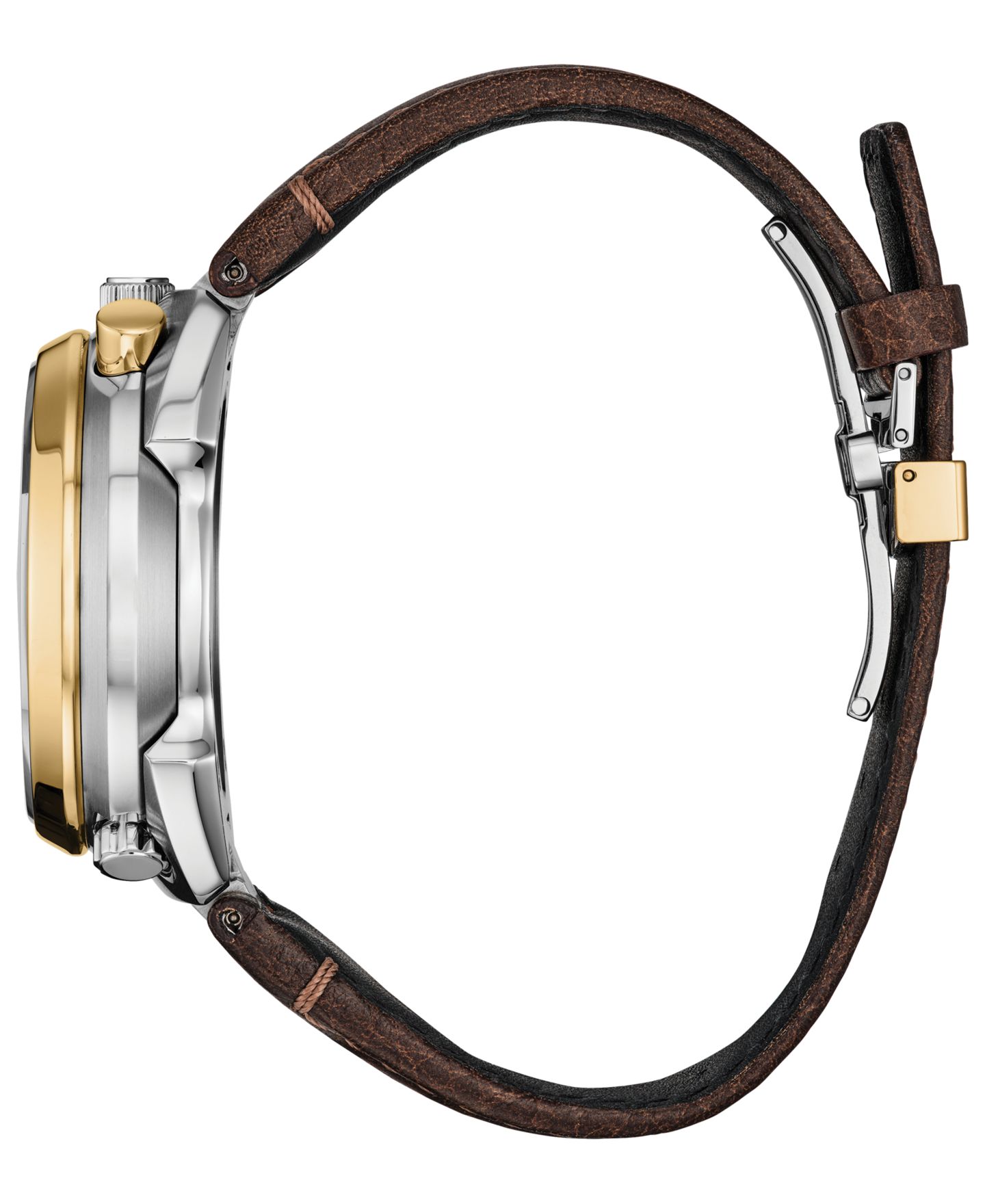 Мужские часы Citizen Limited Edition Promaster Land Tsuno Chrono Brown Leather Strap Watch 44.5mm — фото 2