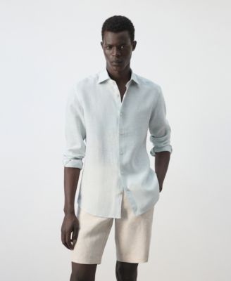 Men's Linen Slim-Fit Shirt