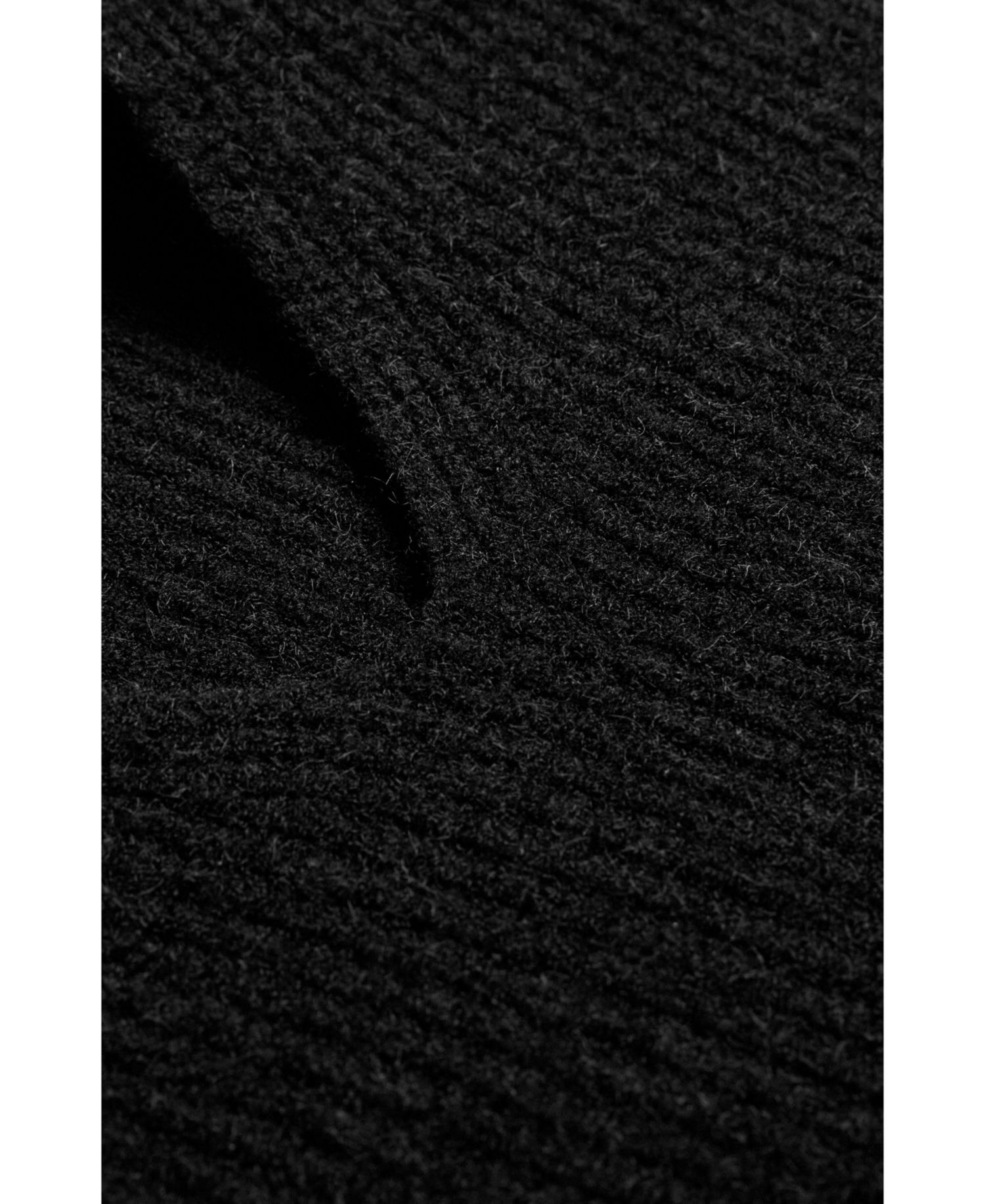 Women's Ribbed V-Neck Jumper