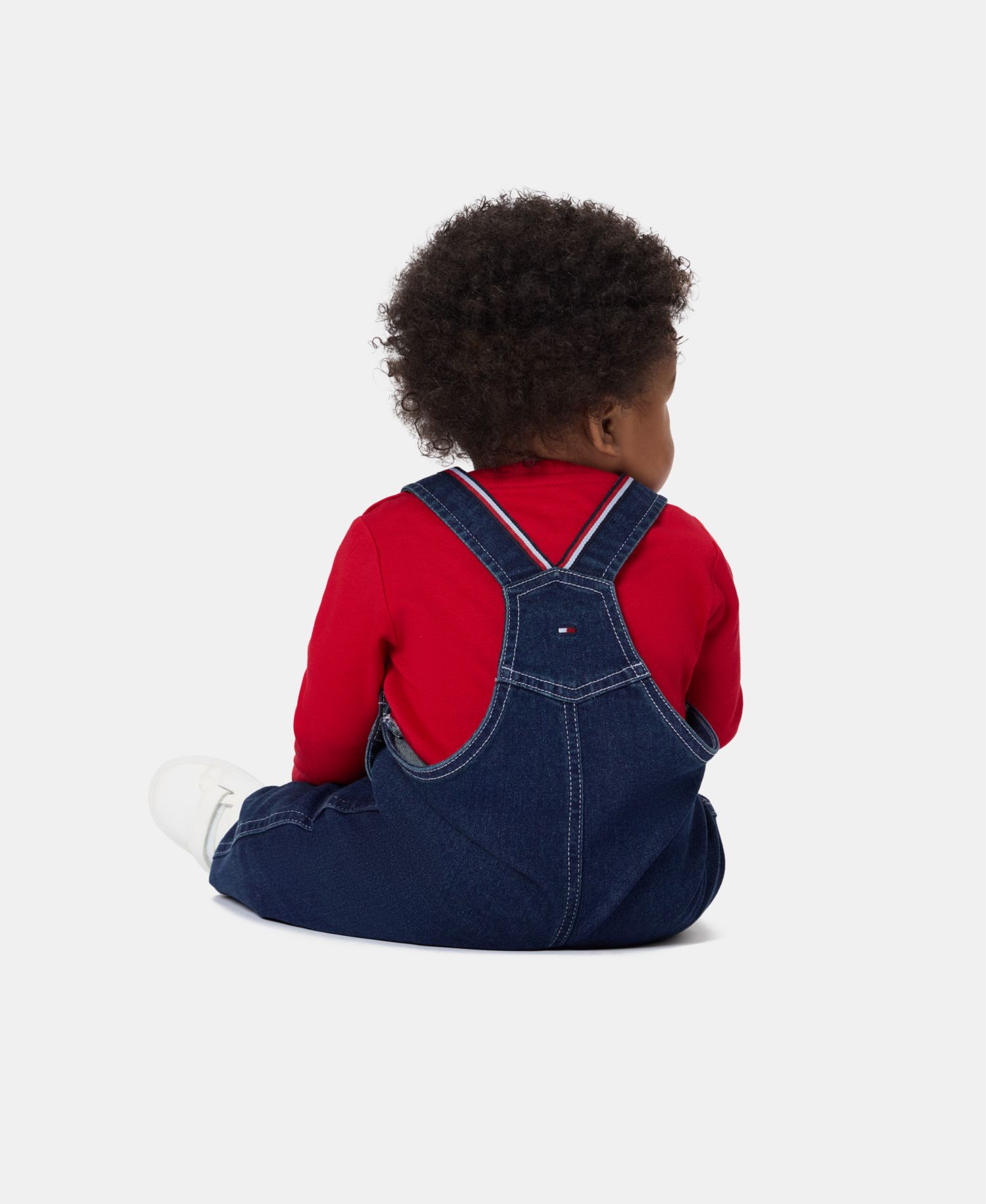 Baby Boys' Denim Overalls and Long-Sleeve Bodysuit, 2-Piece Set