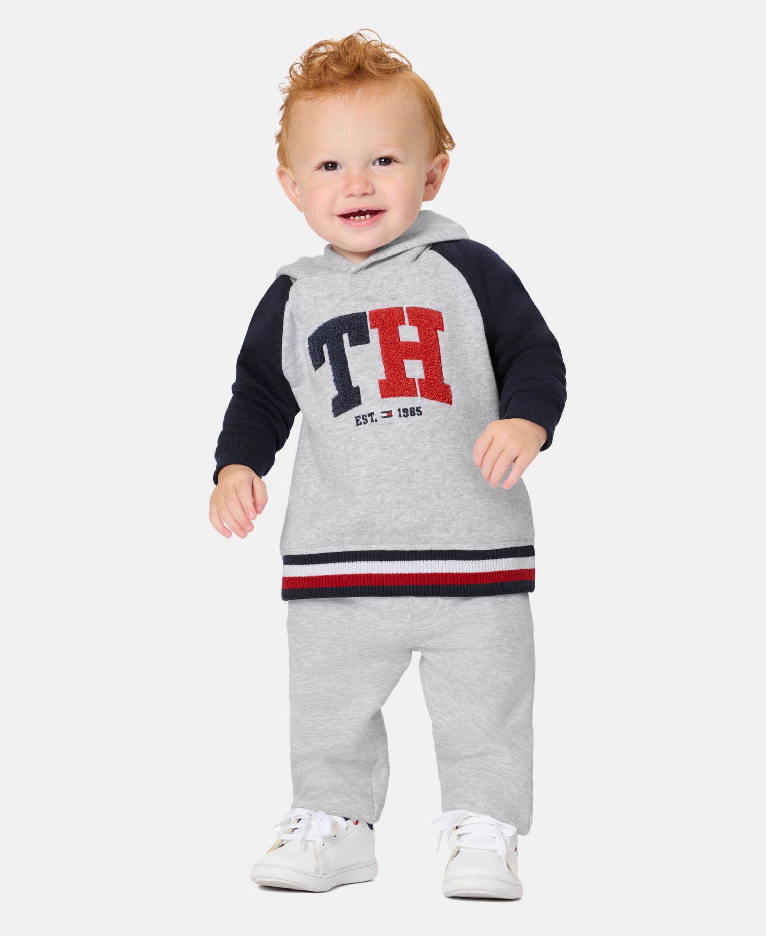 Baby Boys' Color-Blocked Logo Hoodie and Jogger Pants, 2-Piece Set