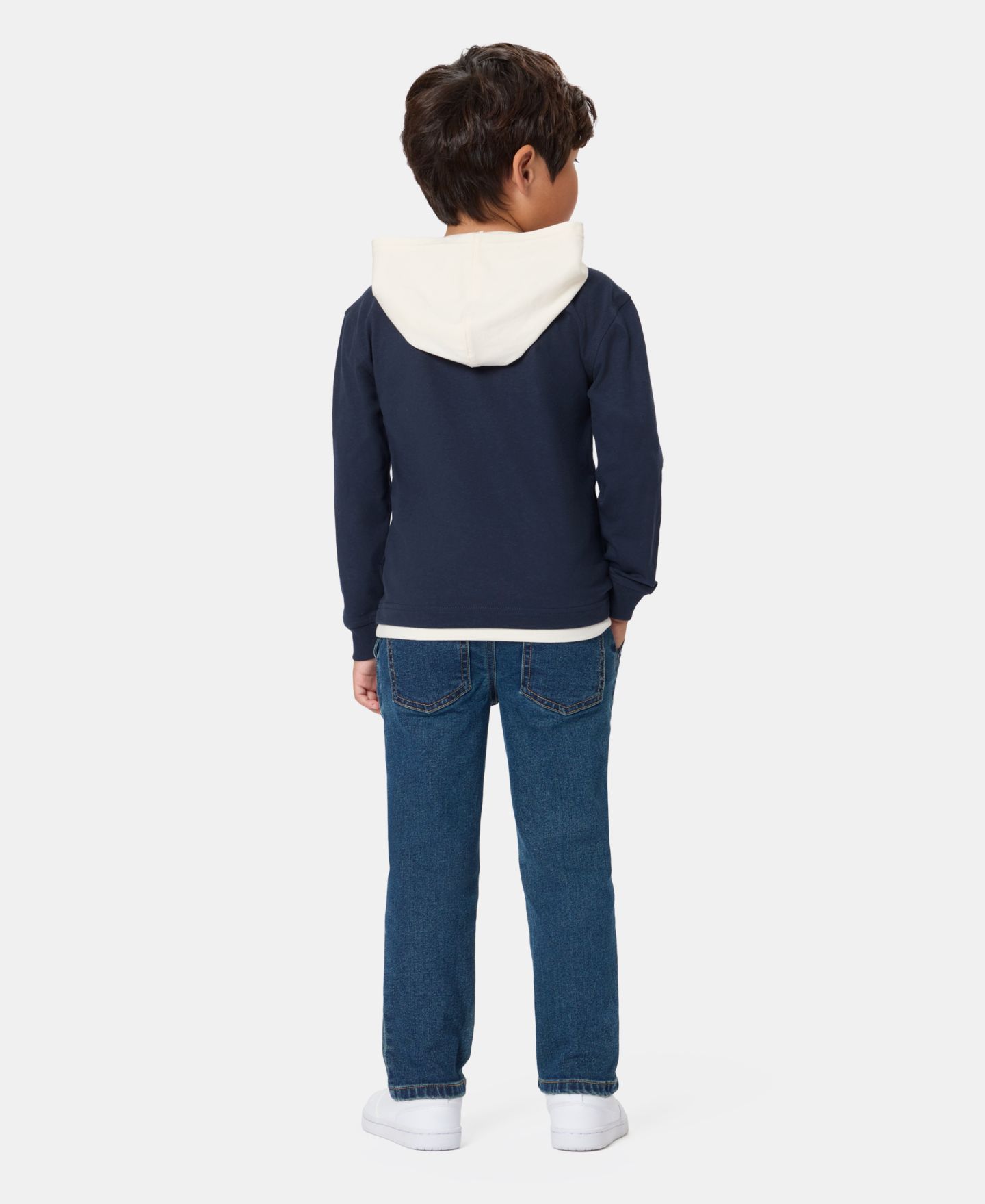 Комплект Kids Headquarters Football Graphic Hoodie T-Shirt and Denim Pants, 2-Piece Set для мальчиков-малышей, цвет: Тёмно-синий / Джинсовый — фото 3