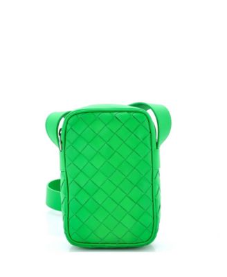 Zipped Phone Crossbody Bag Intrecciato Nappa