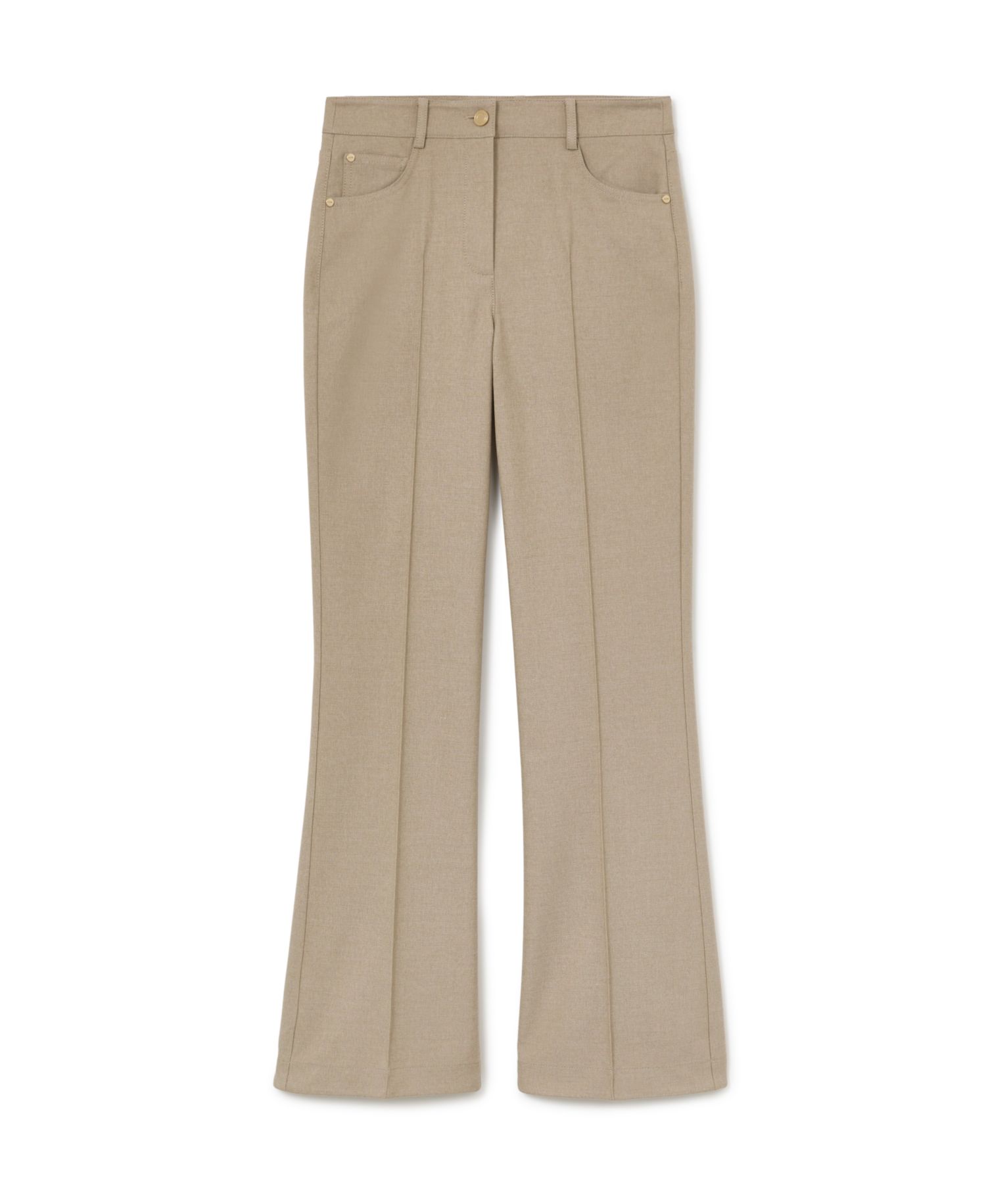 Women's Sofia Flared Twill Seam-Detail Trousers