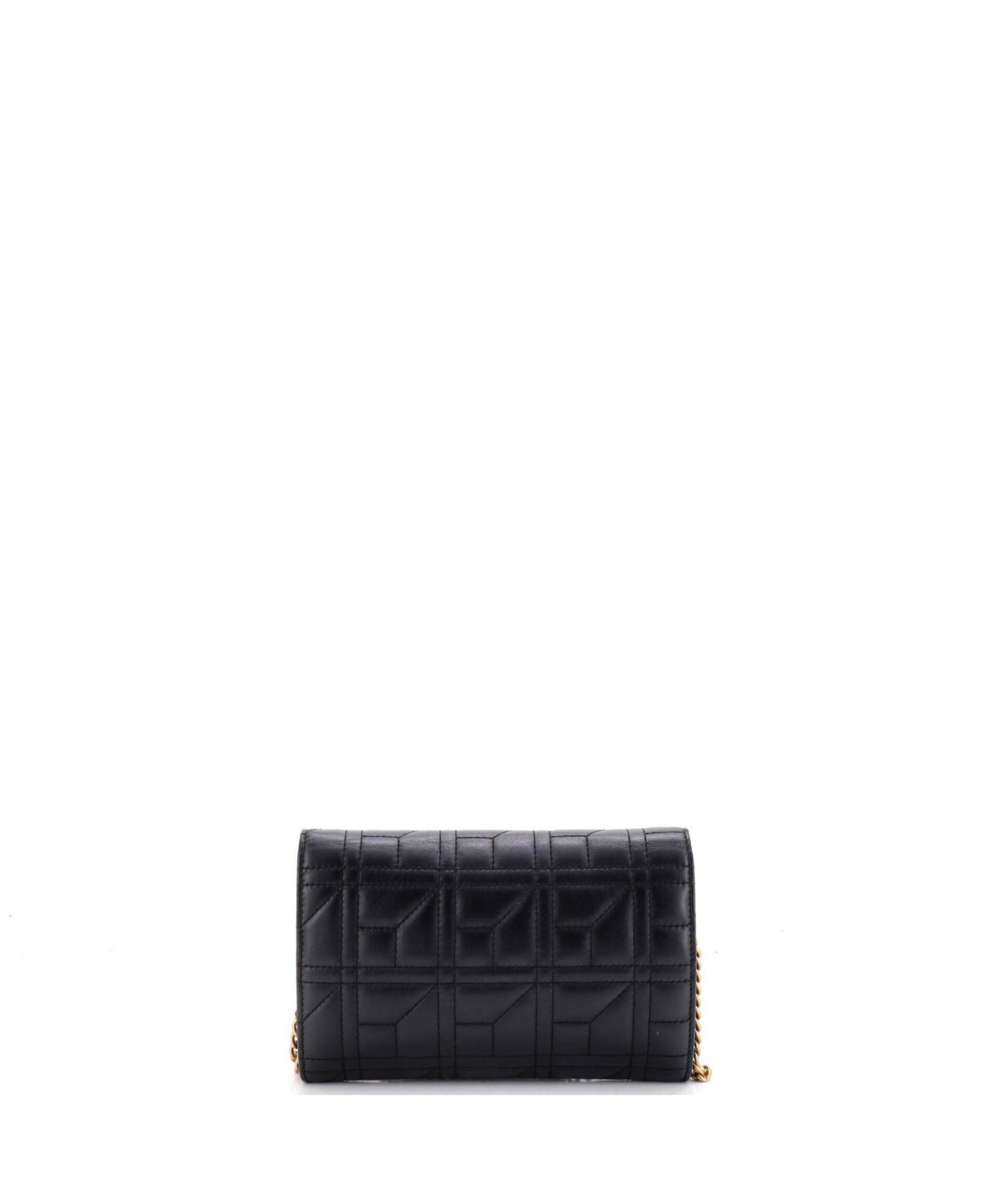 Mini Pearly GG Marmont Chain Wallet Matelasse Leather