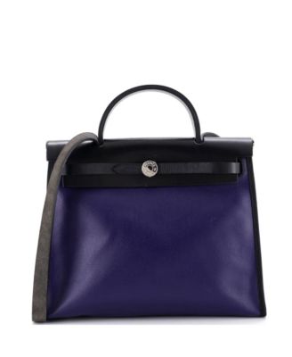 31 Herbag Zip Berline Vache Canvas and Leather