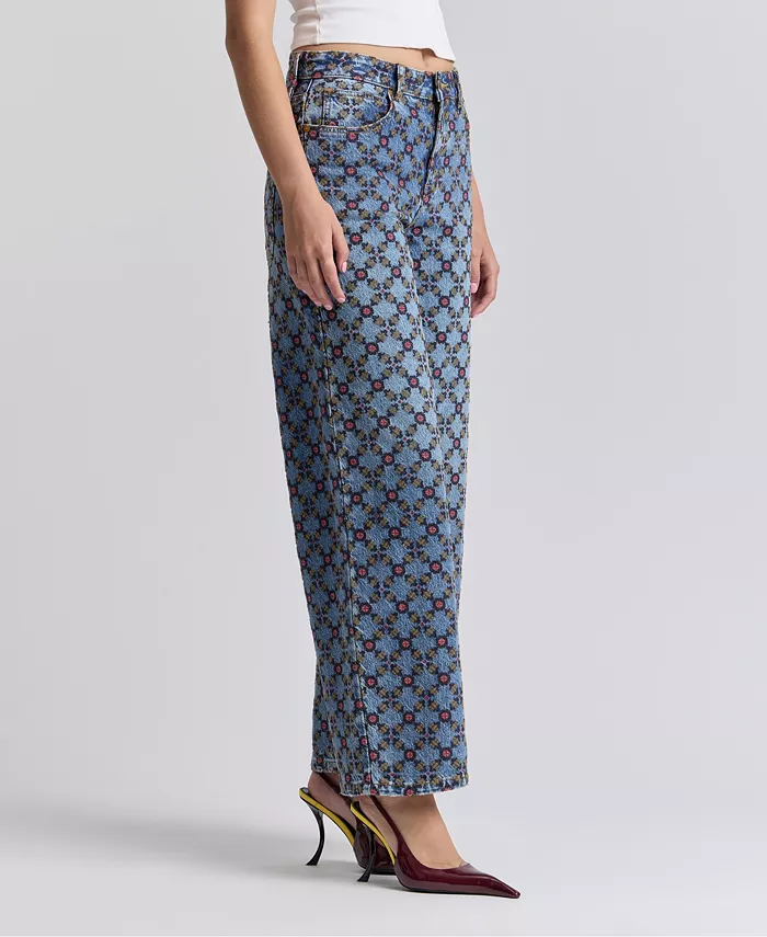 Women's Mid-Rise Wide-Leg Jeans - thumbnail 4