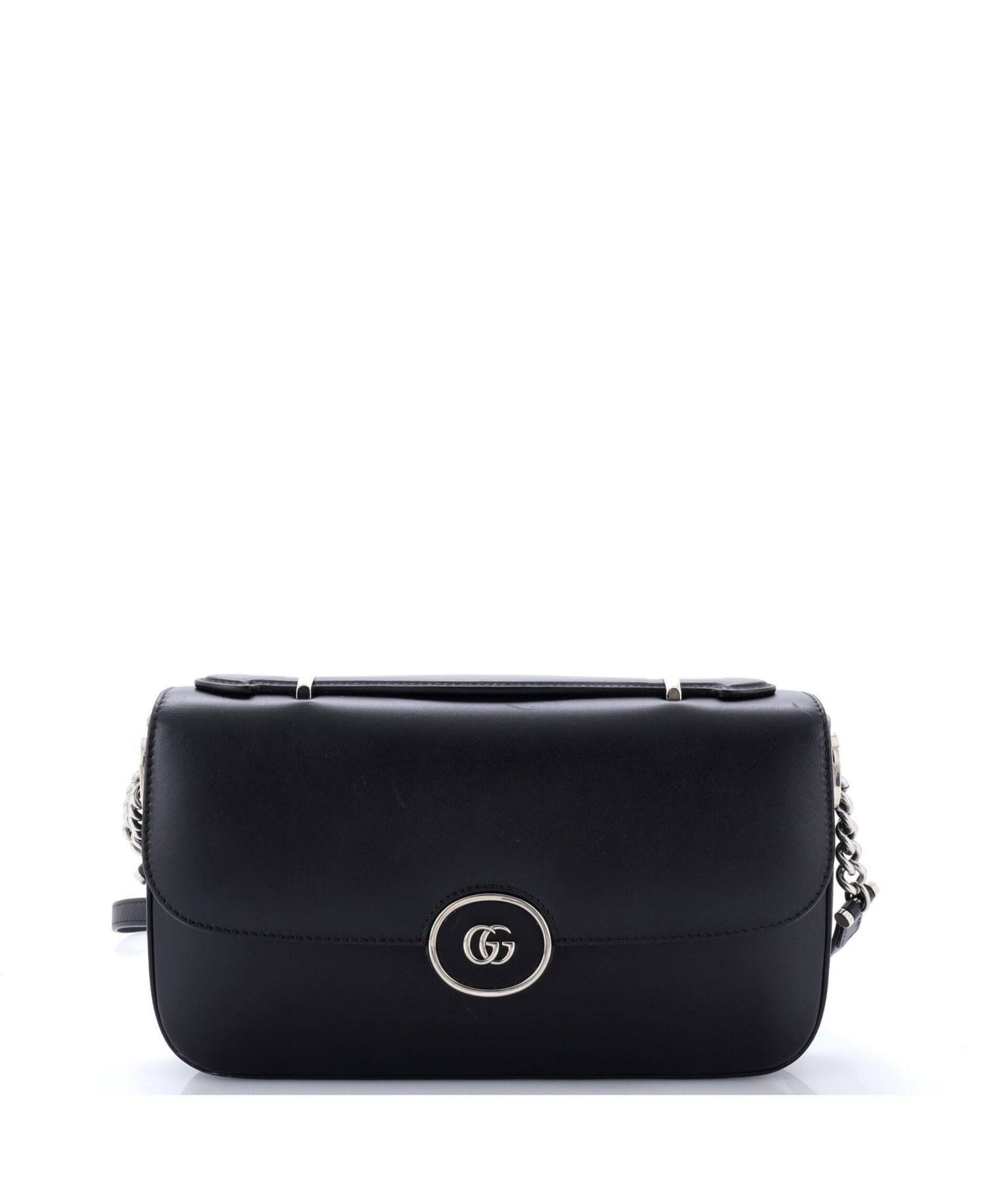 Small Petite GG Flap Shoulder Bag Leather