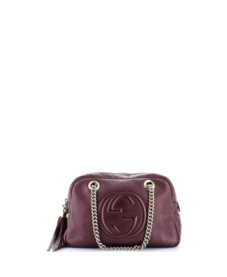 Small Soho Chain Zip Shoulder Bag Leather