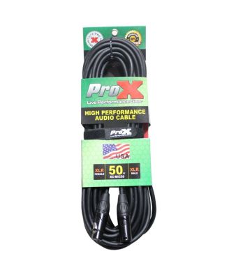 XC-MIC50 Balanced Microphone Cable 50 ft., XLR-F to XLR-M