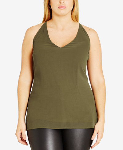 City Chic Trendy Plus Size Strappy Tank Top