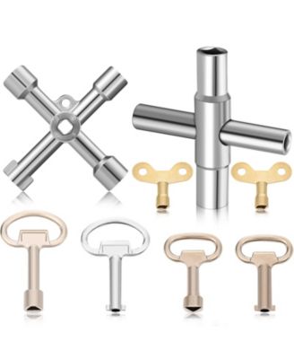 Utility Key Kit Water Wrench Sillcock Radiator Meter Faucet Lock