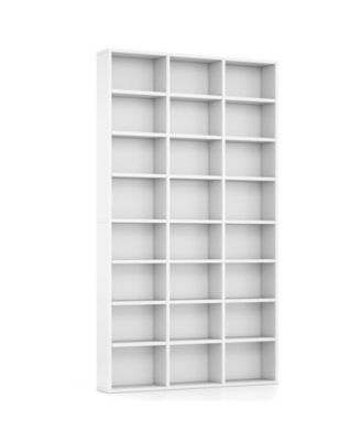 70 Inch Tall 24 Cube Storage Organizer Bookshelf with Adjustable Shelves