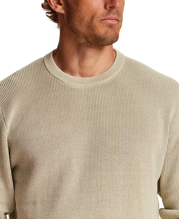 Men's Rib Knit Stonewash Sweater - thumbnail 4