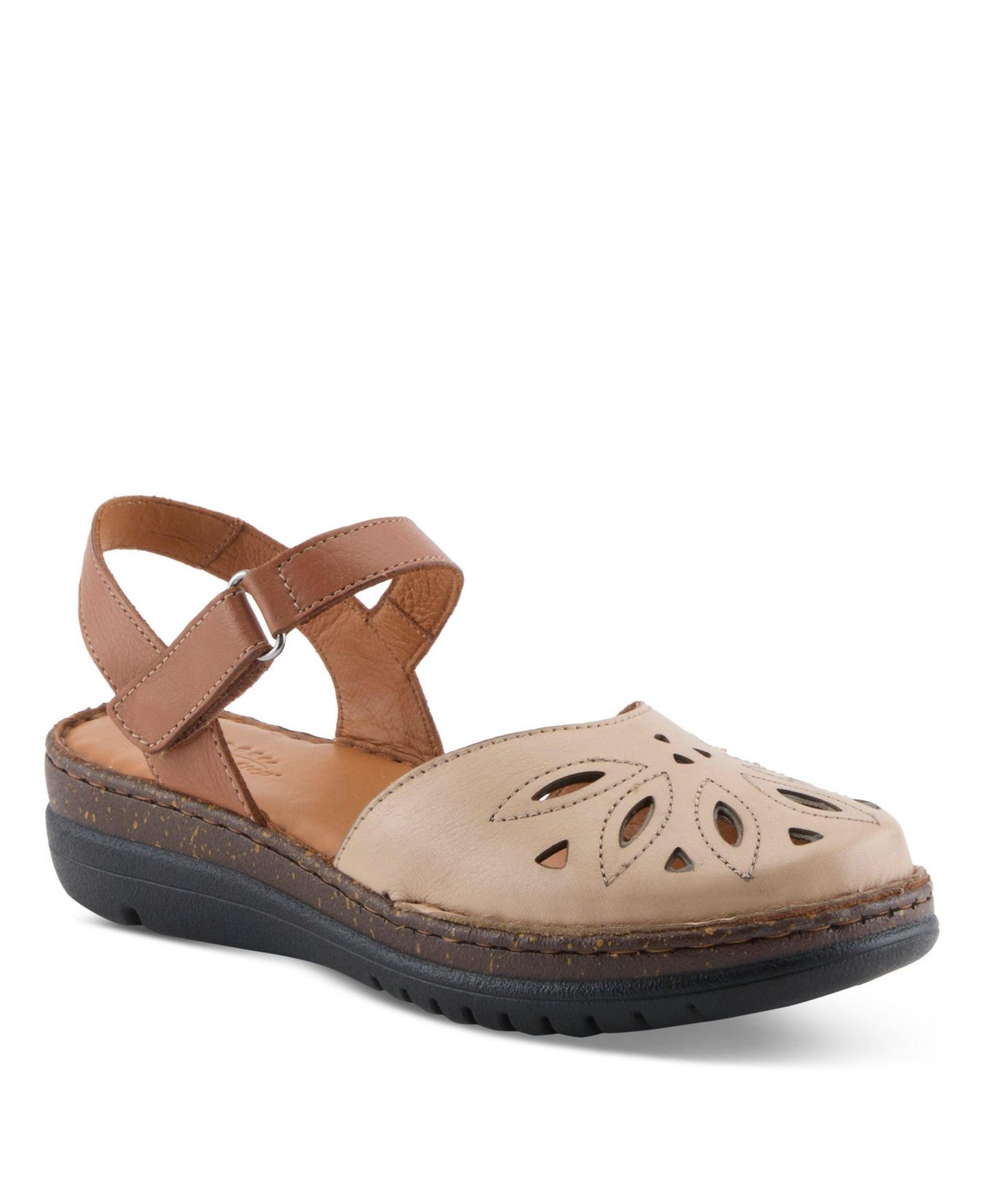 Женские балетки Spring Step Azmira Mary Jane with Laser-Cut Detail, цвет: Бежевый разноцветный — фото 1