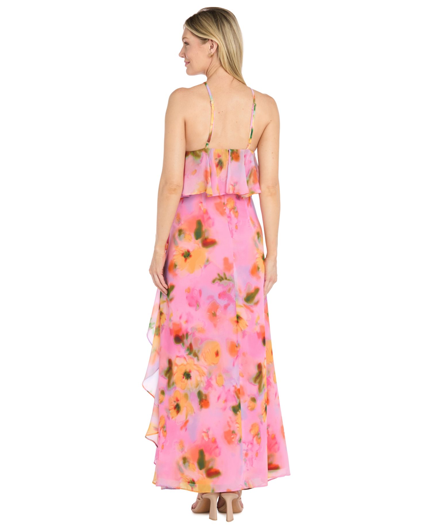 Women's Halter Floral-Print Maxi Dress