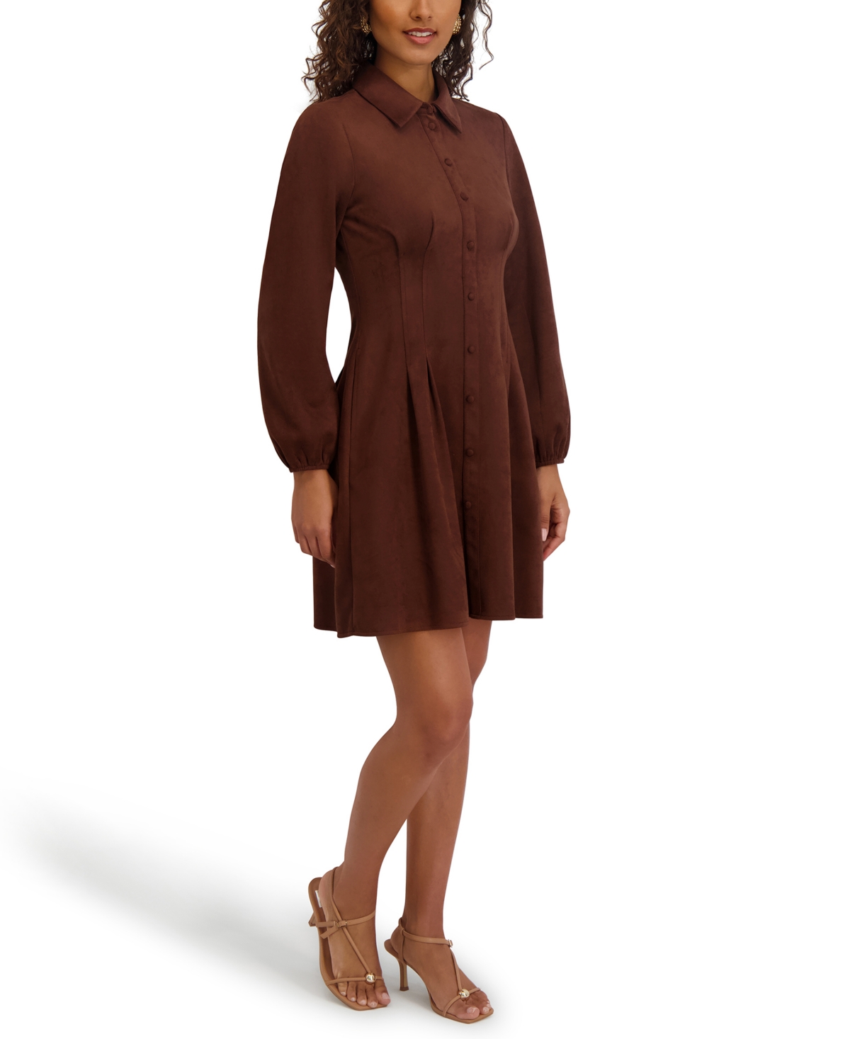 kensie Women's Long-Sleeve Dress