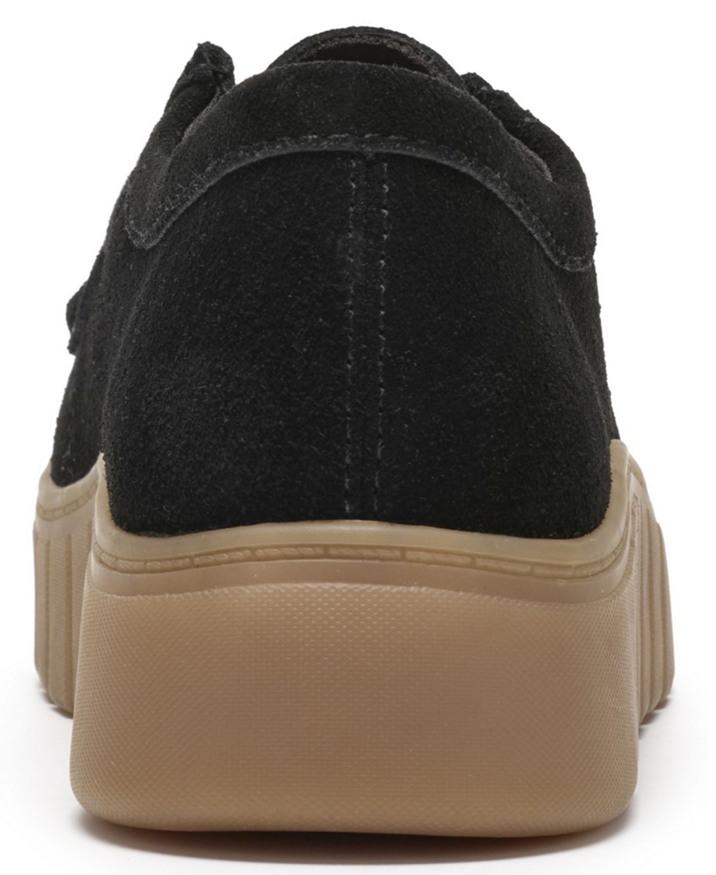 Женские кроссовки Clarks Mykah Beat Moccasin Lace-Up, цвет: Чёрный замшевый — фото 3