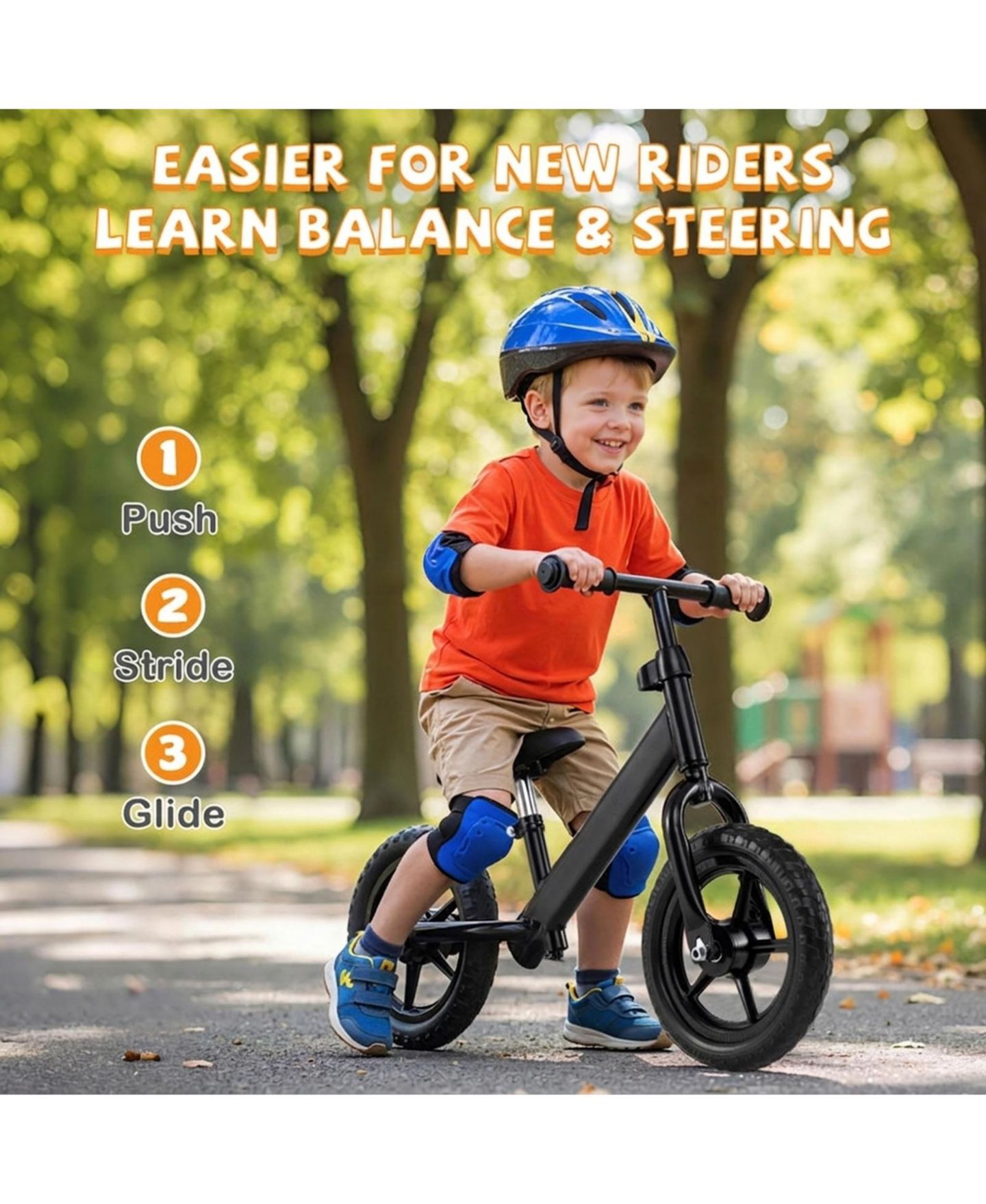 Детская игрушка SUGIFT Lightweight Toddler No-Pedal Balance Bike, Ages 2-5, цвет: Чёрный — фото 7