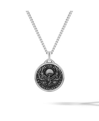 Men's Phoenix Pendant - Sterling Silver Necklace