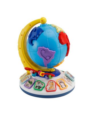 5-in-1 Interactive Globe with Light & Sound, Piano, Puzzle, Bead Maze Toy