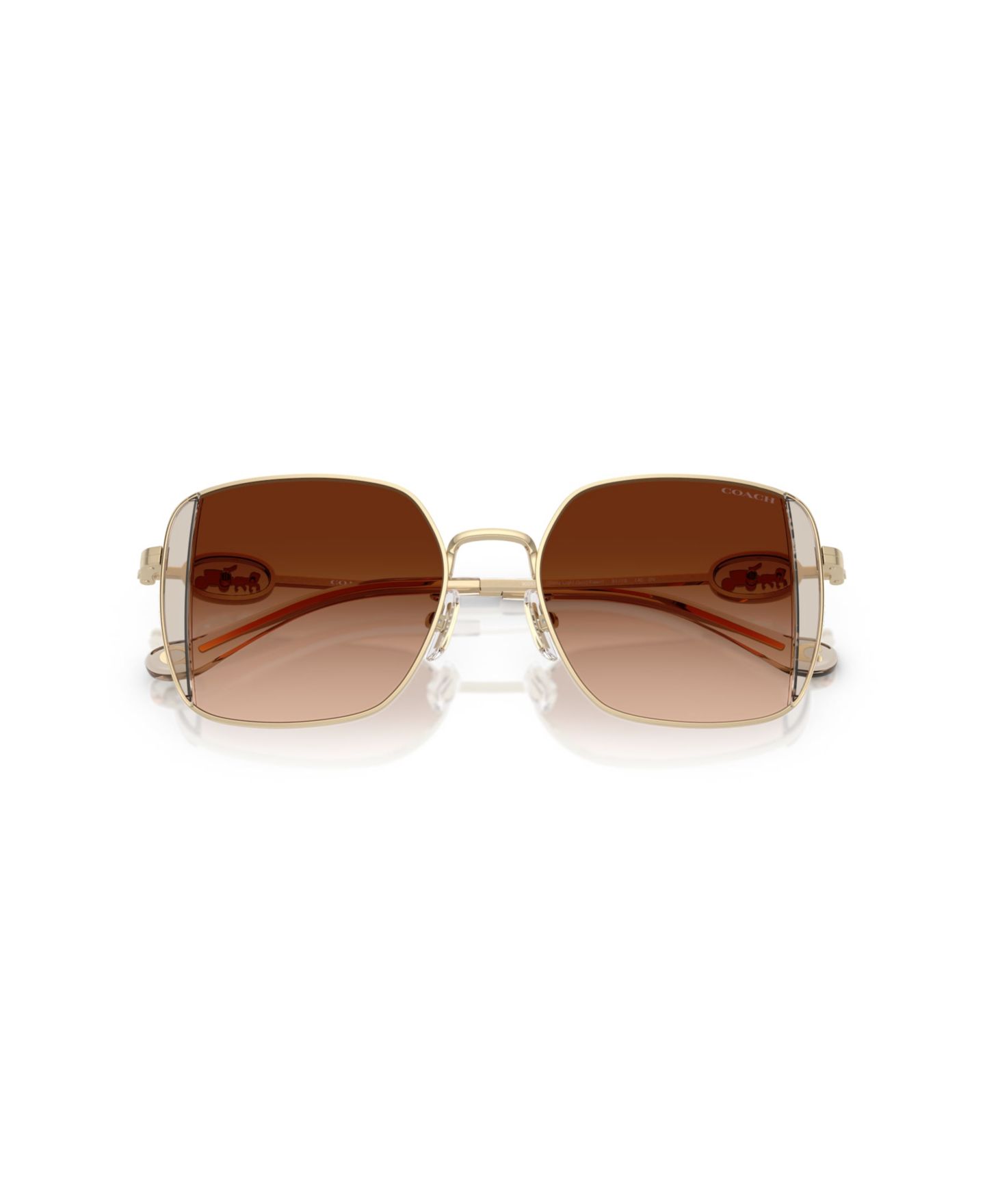 Женские солнцезащитные очки Coach Sunglasses, CAD72 HC7177B, цвет: Золотой / Бежевый — фото 5