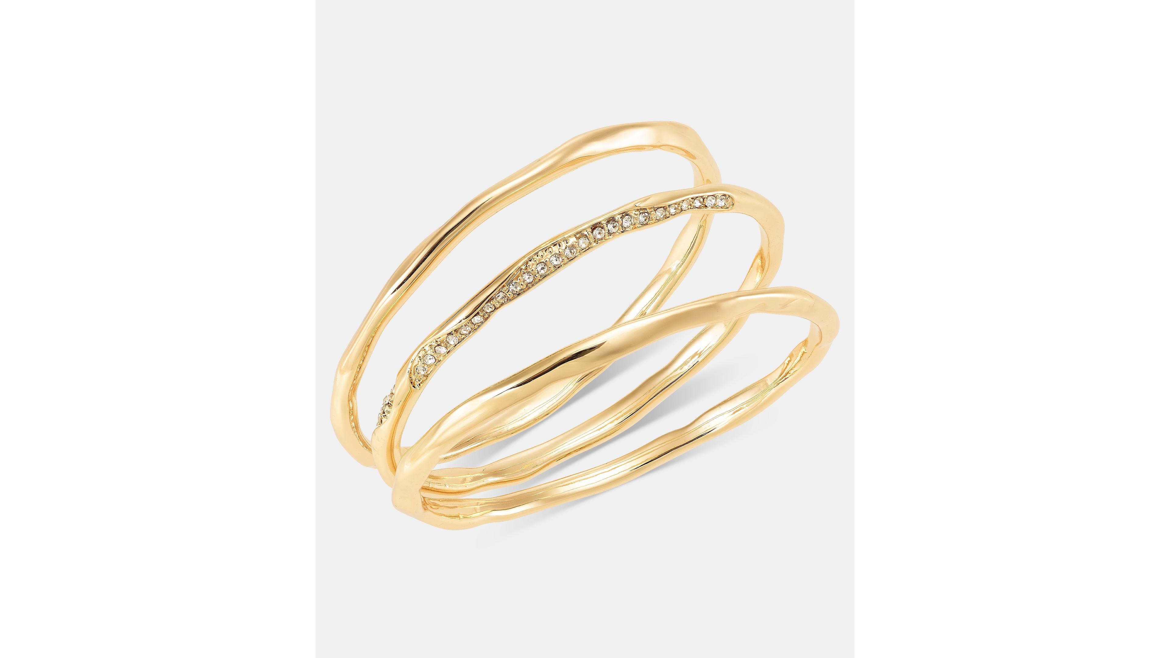 Style & Co Glass Crystal Triple Bangle Bracelet, Macy's Exclusive