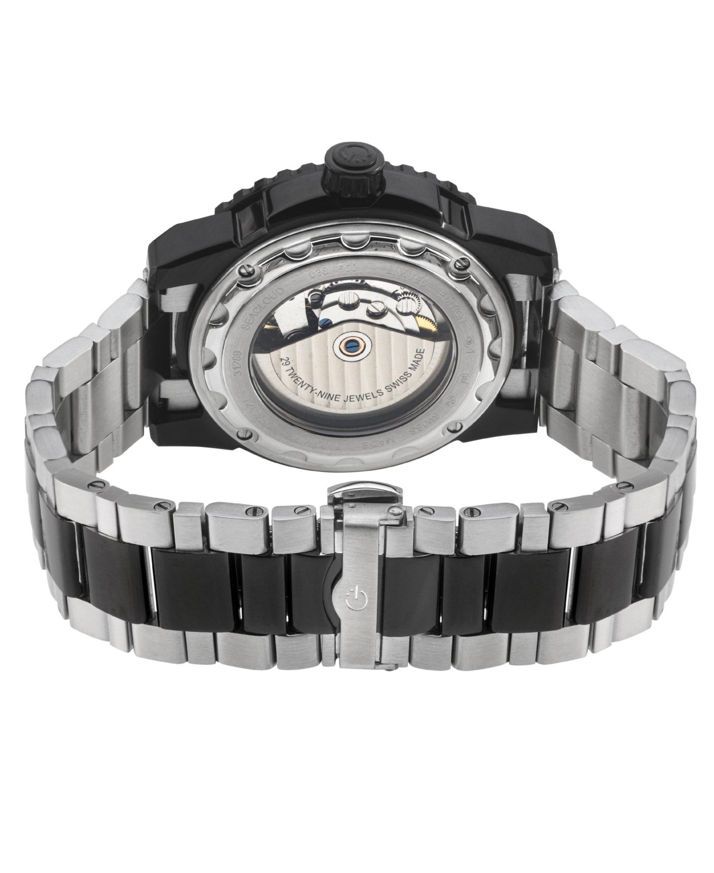 Мужские часы Gevril Swiss Made Seacloud Swiss Automatic Two tone Stainless Steel Bracelet Watch — фото 3