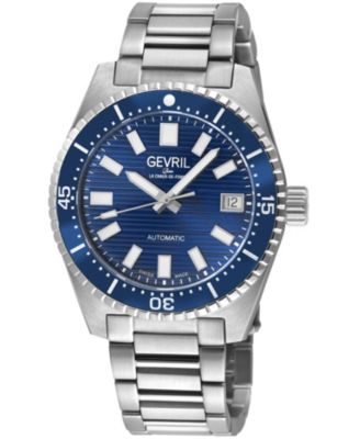 Men's Swiss Made Atlantic Avenue Swiss Automatic Silver Stainless Steel Bracelet Watch