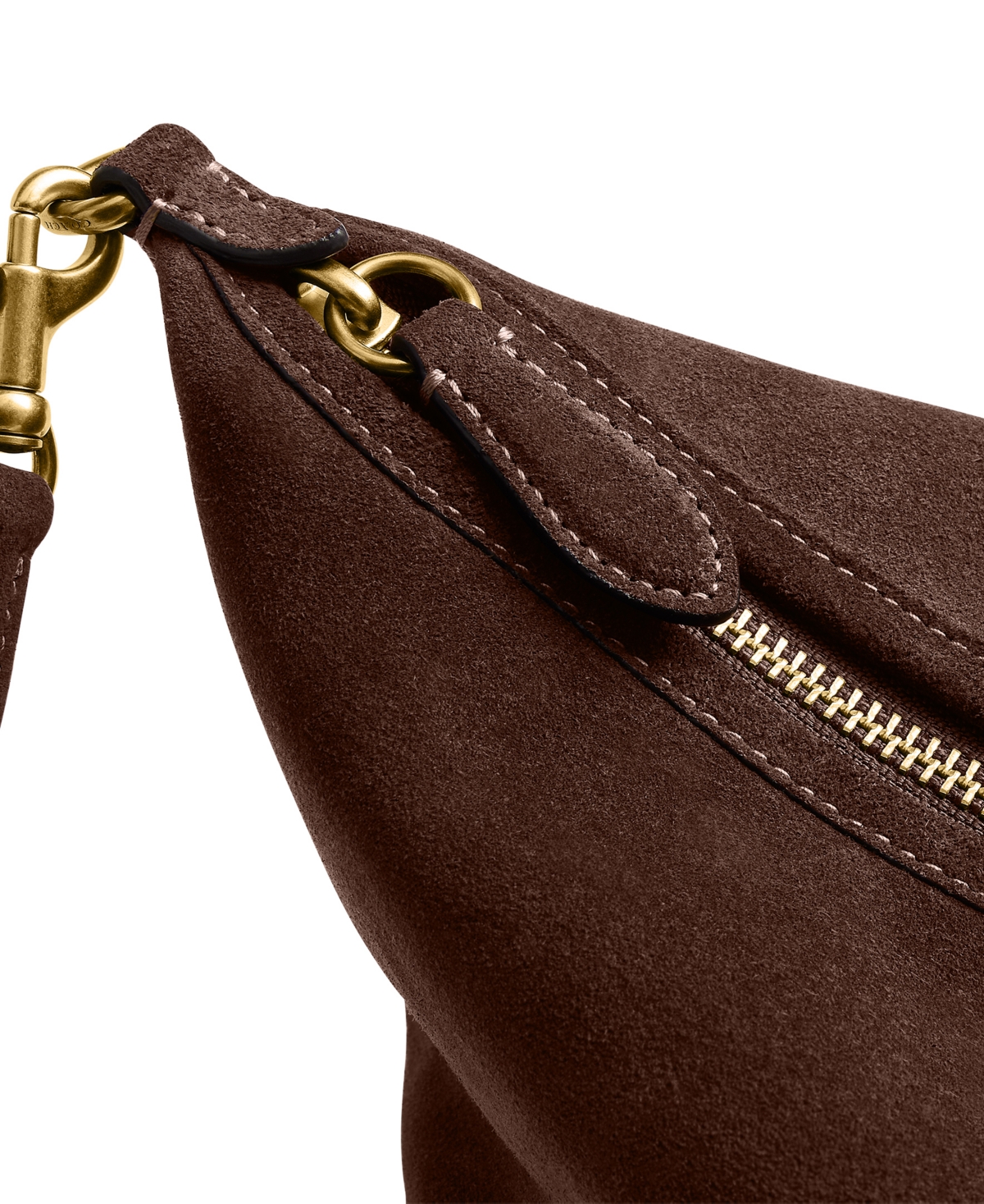 Coach Demi Suede Small Shoulder Handbag
