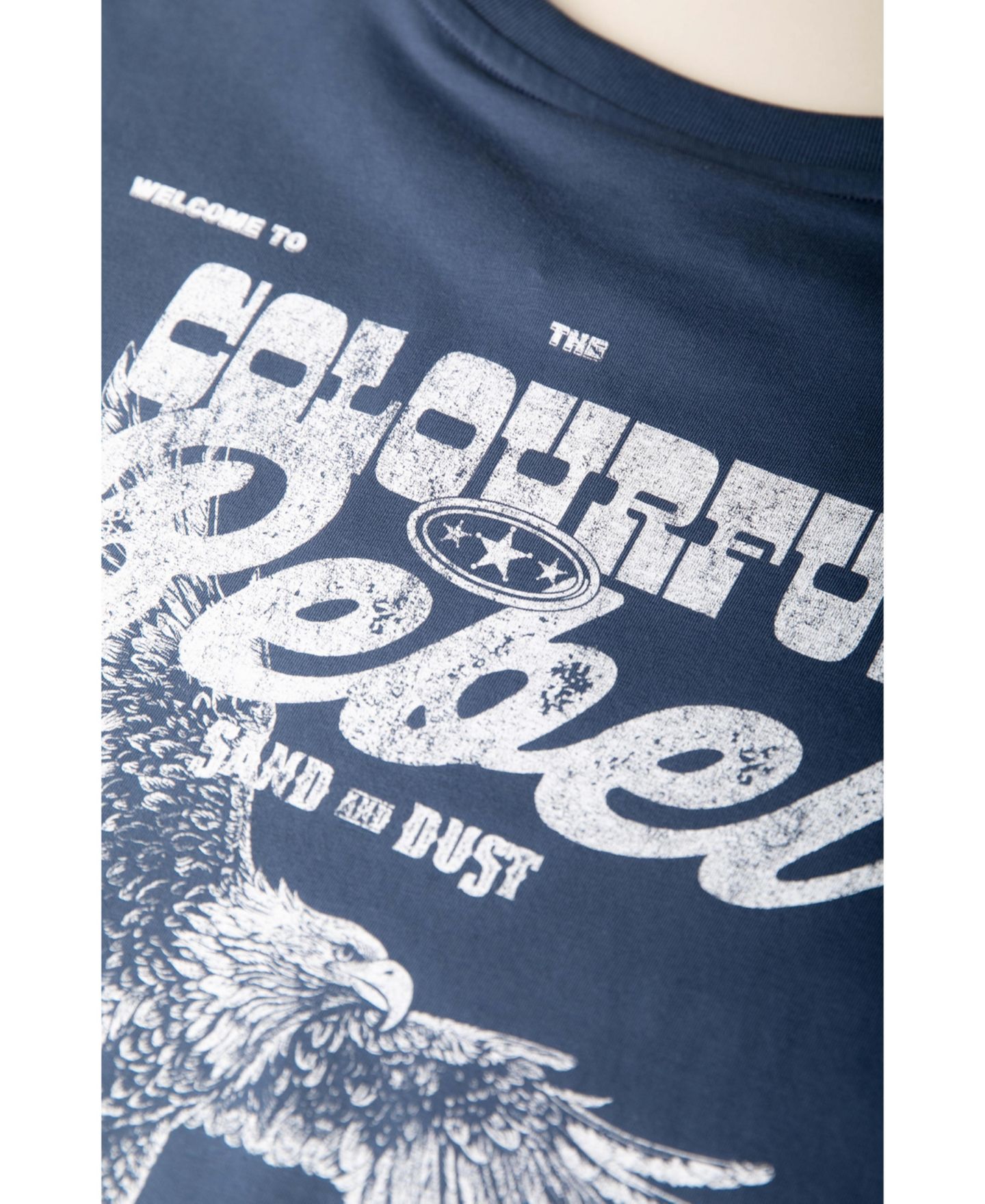 Женская футболка Colourful Rebel Sand and Dust Tour Loosefit, цвет: Средний синий — фото 3