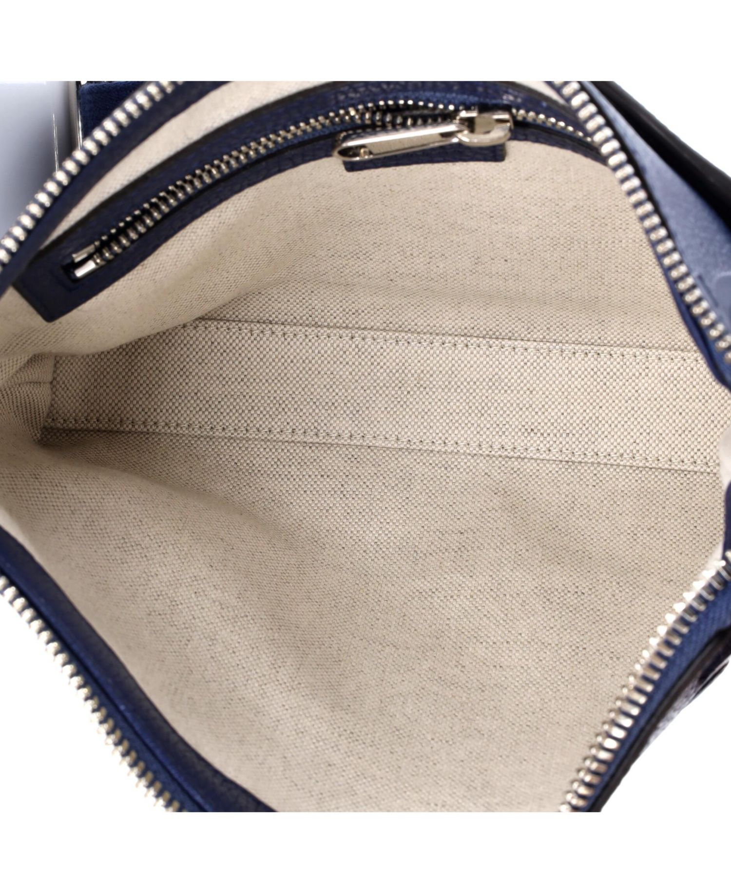 Small Zip Messenger Bag Jumbo GG Embossed Leather