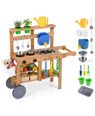 Water Tank & Sink 15-Piece Mud Kitchen, Ages 3+