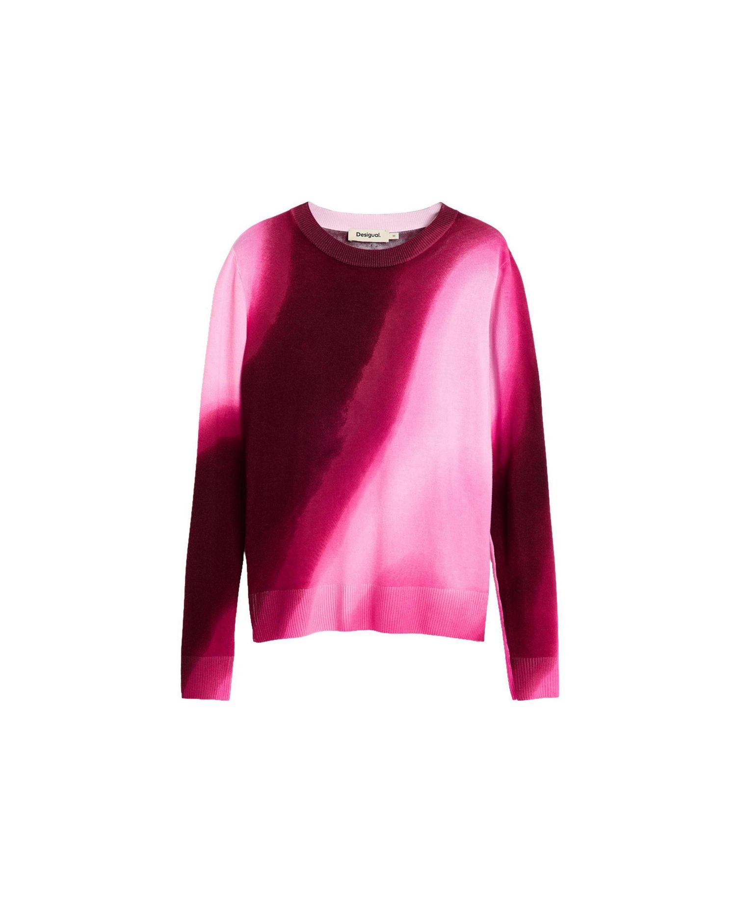 Women's Gradient Fine-Knit Crewneck Sweater