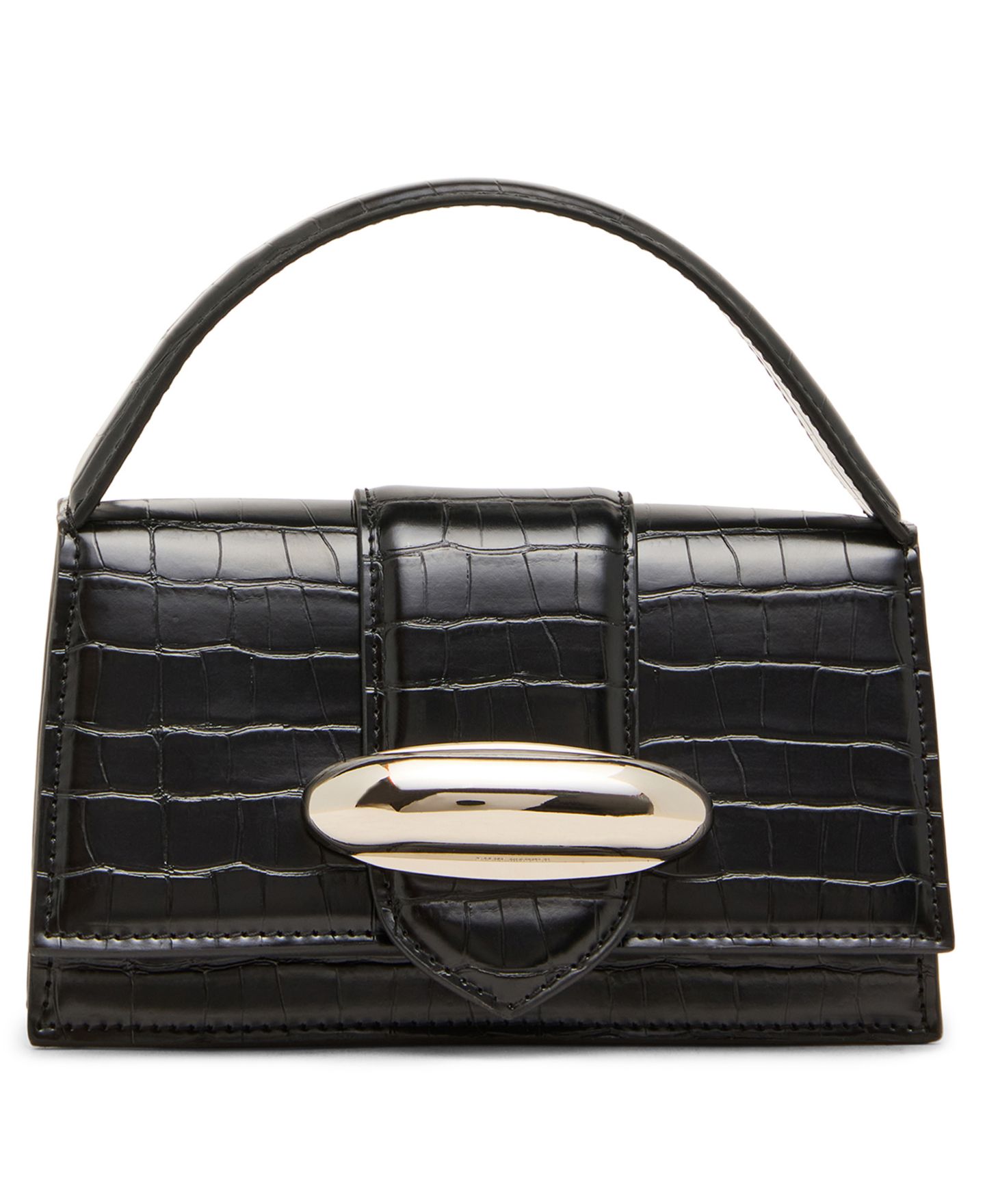 Женская сумка Steve Madden Mishell Mini Top Handle Satchel Handbag, цвет: Чёрный — фото 1