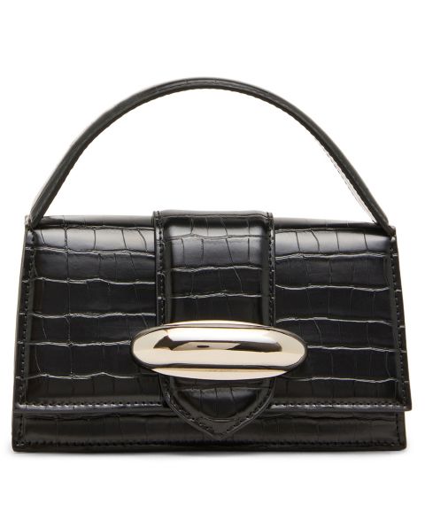 Женская сумка Steve Madden Mishell Mini Top Handle Satchel Handbag, цвет: Чёрный