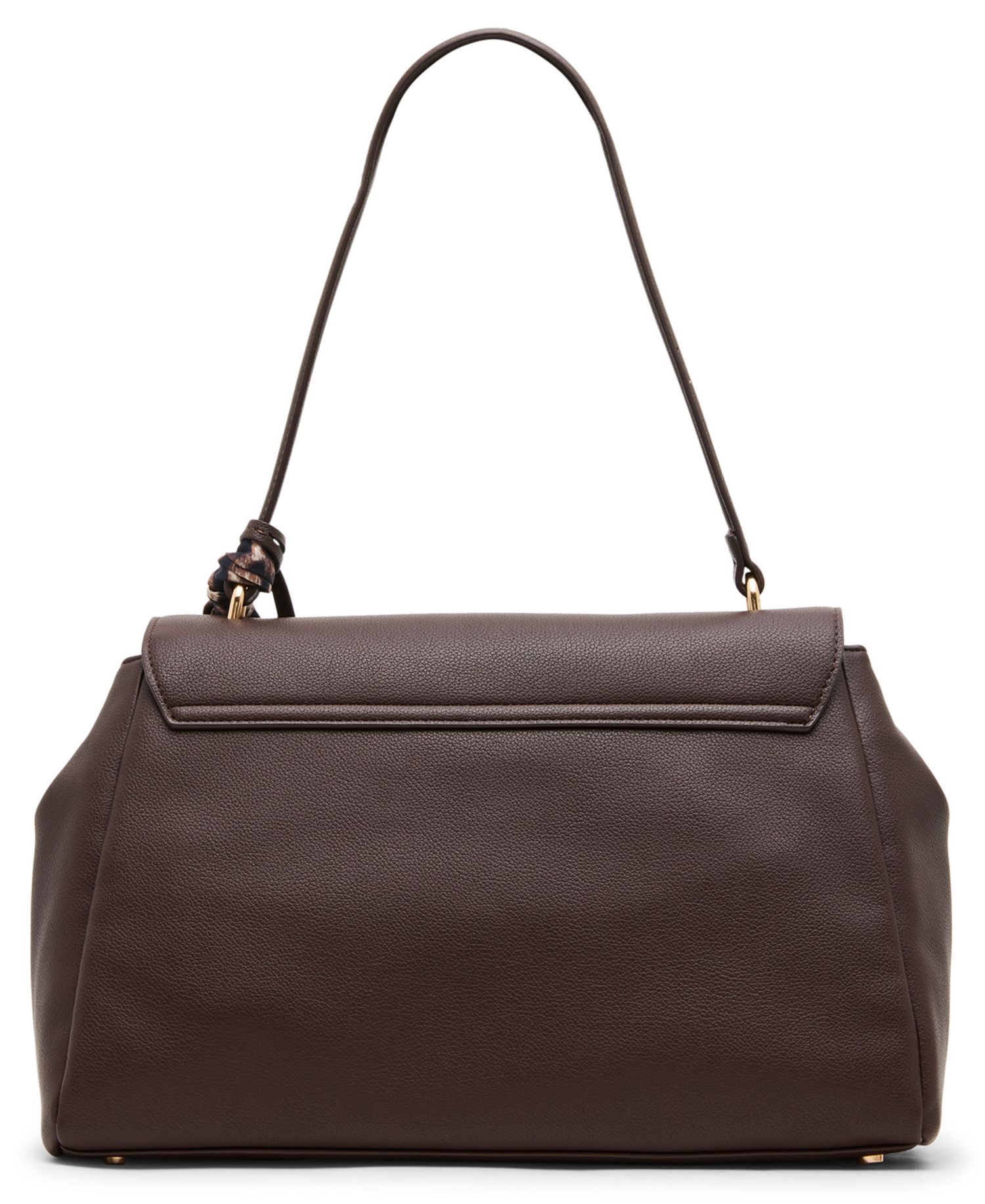Flap with Scarf Medium Shoulder Handbag