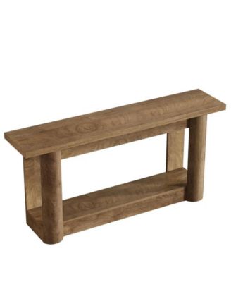 2-Tier Farmhouse Console Table for Entryway or Sofa