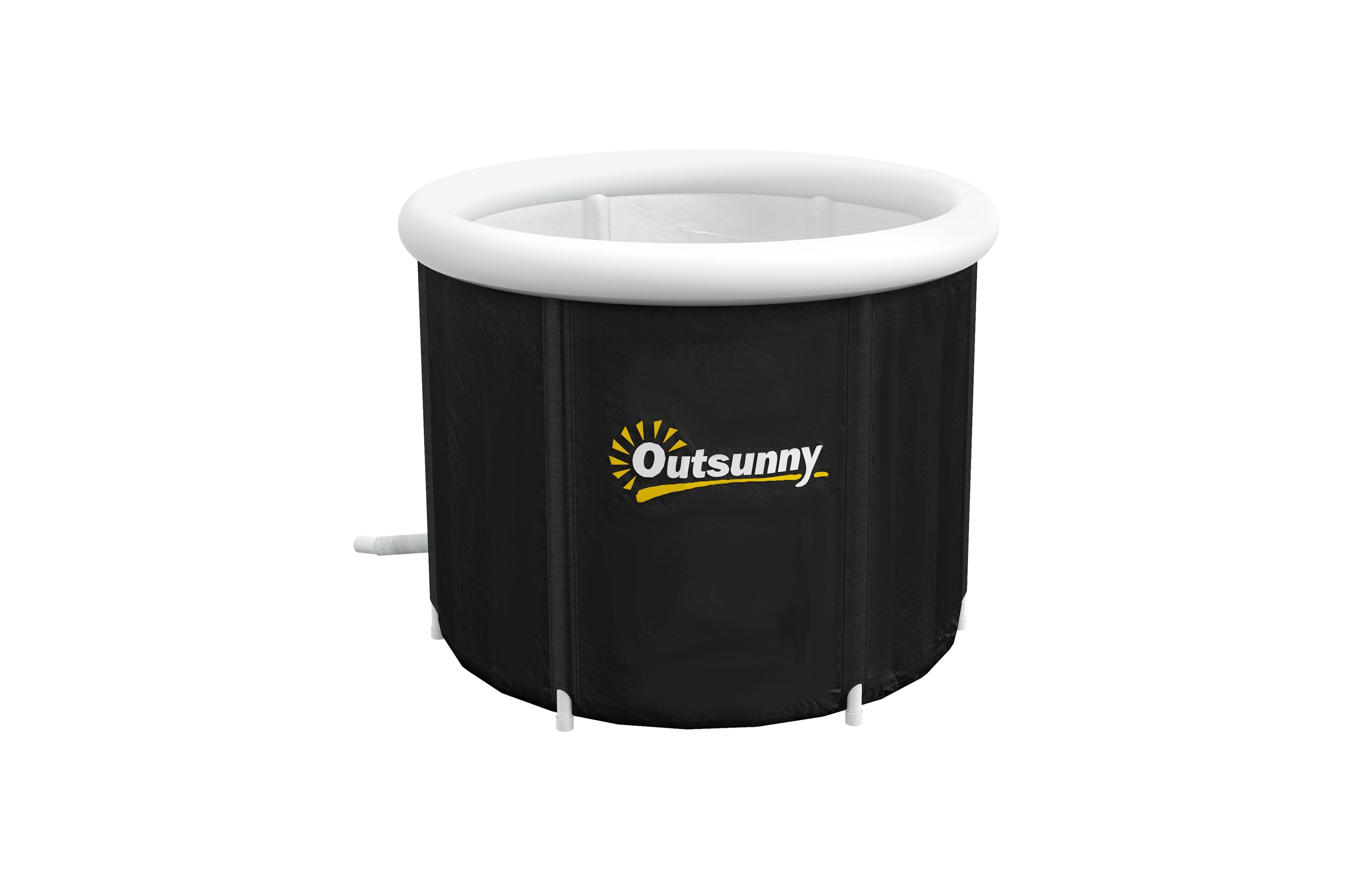 Hikeen Cold Plunge Tub, Portable Ice Bath with Thermo Lid for Athletes' Recovery