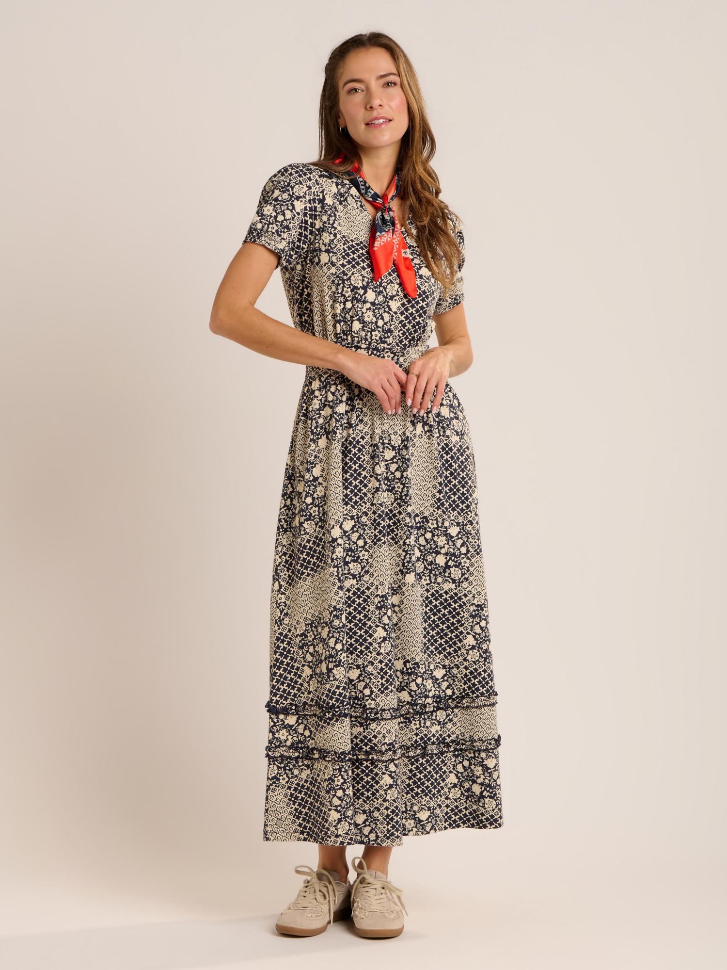 Women's Katerina Floral-Print V-Neck Maxi Dress