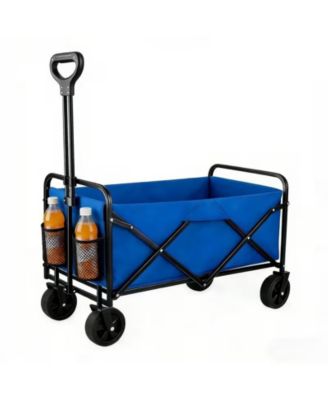 680LBS Heavy Duty Folding Wagon Cart,All-Terrain Large Capacity,Camping Grocery Beach Sports Garden Home