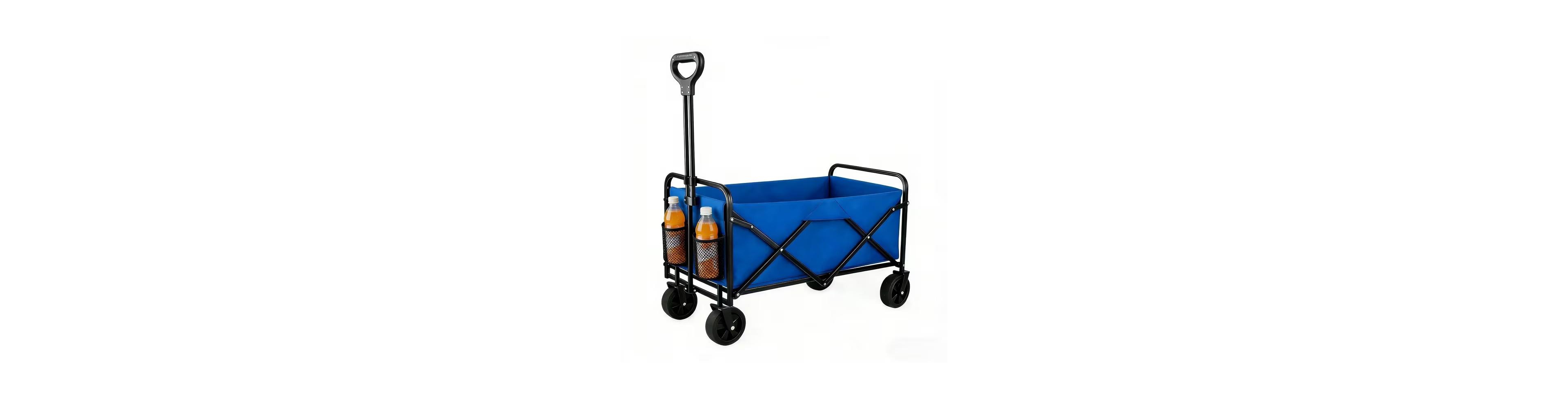 Mountaintop 680LBS Heavy Duty Folding Wagon Cart,All-Terrain Large Capacity,Camping Grocery Beach Sports Garden Home