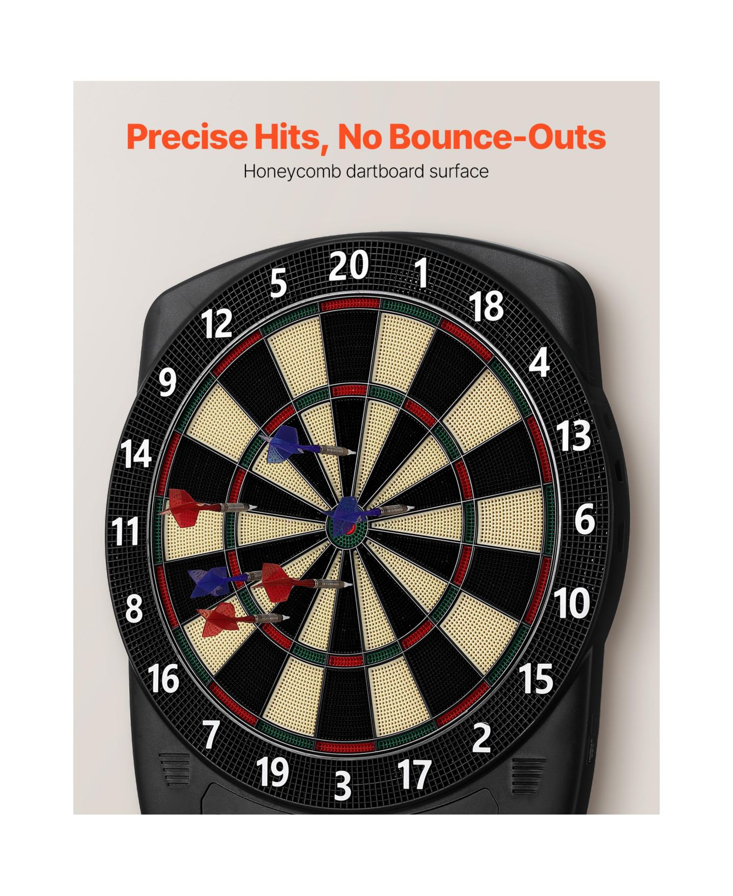 Детская игрушка HONGGE Electronic Dart Board with 43 Games, Ages 3+, цвет: Чёрный — фото 8