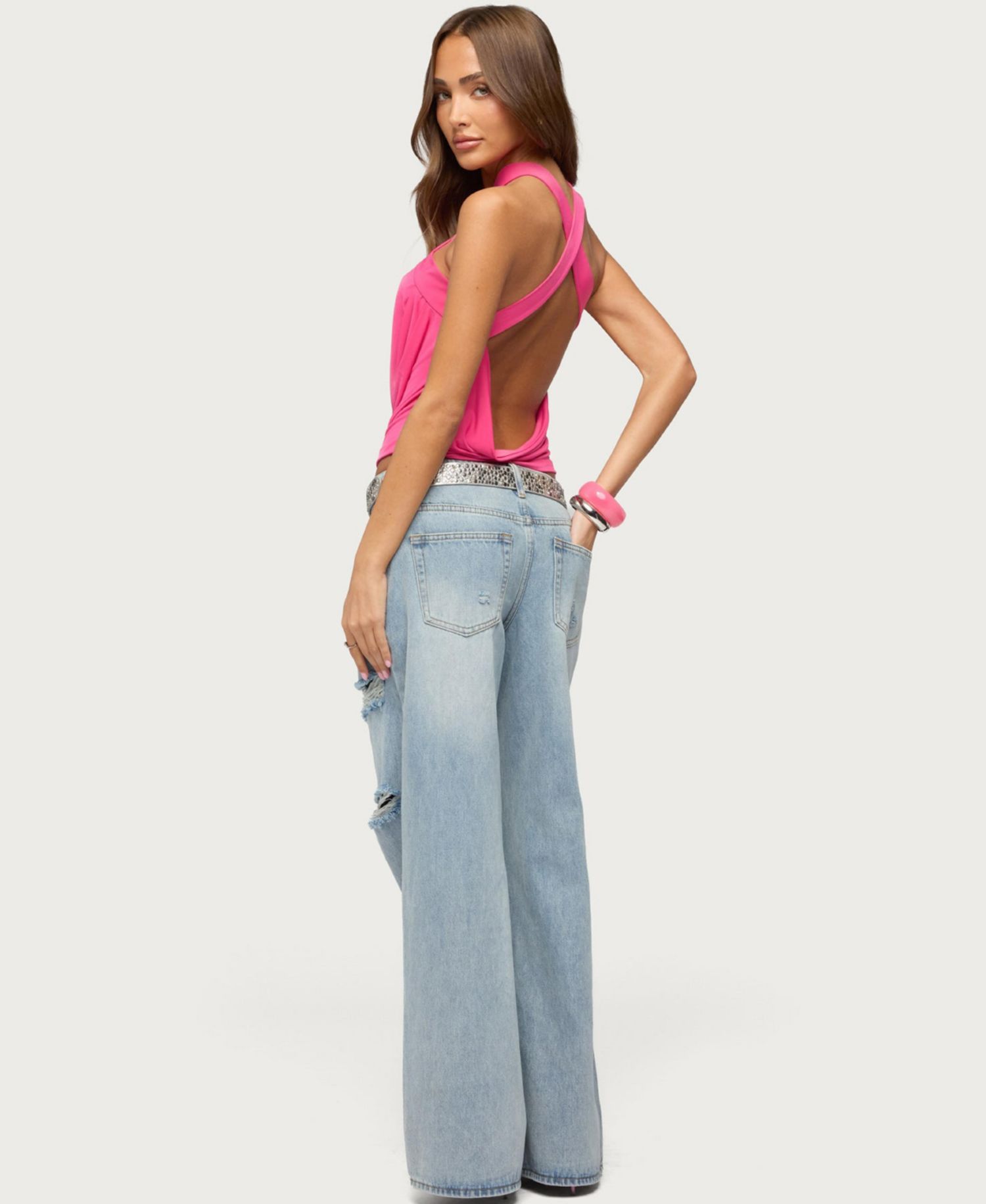 Women's Maise Backless Cowl Neck Tank