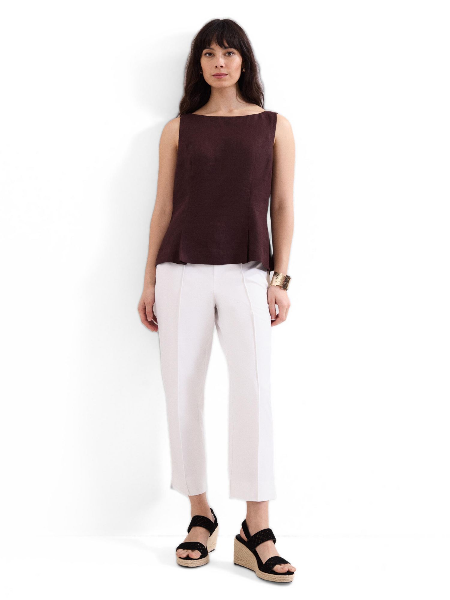 Women's Miah Cropped Tailored Cigarette Trousers