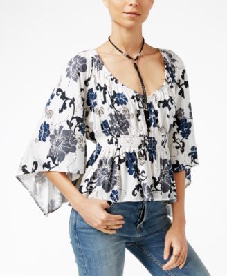 Free People - Glenside Printed Peasant Top