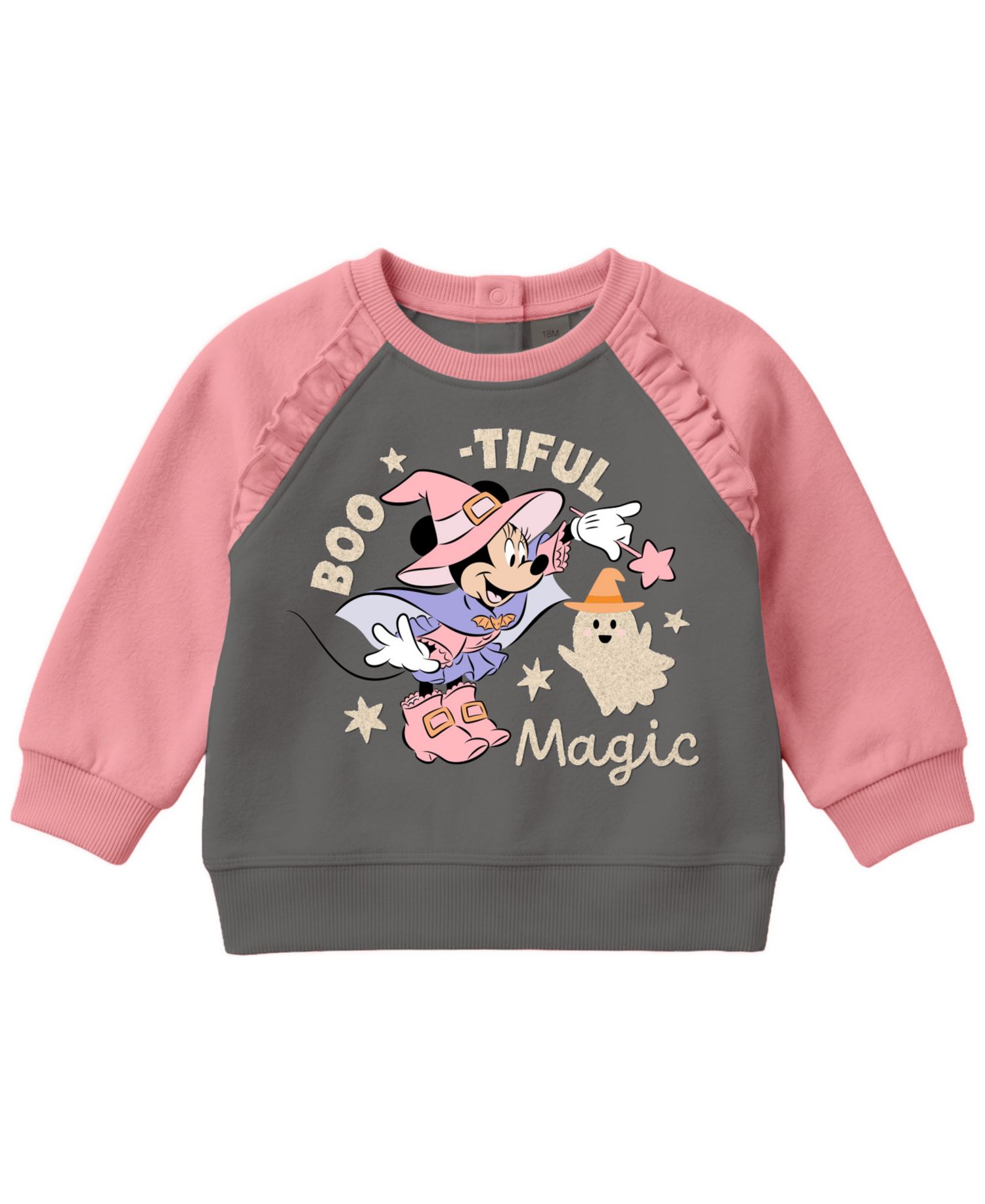 Baby Girls' Minnie Mouse Halloween Graphic Sweatshirt and Joggers, 2-Piece Set