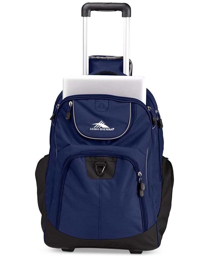 High Sierra Powerglide Rolling Backpack in True Navy Macy's